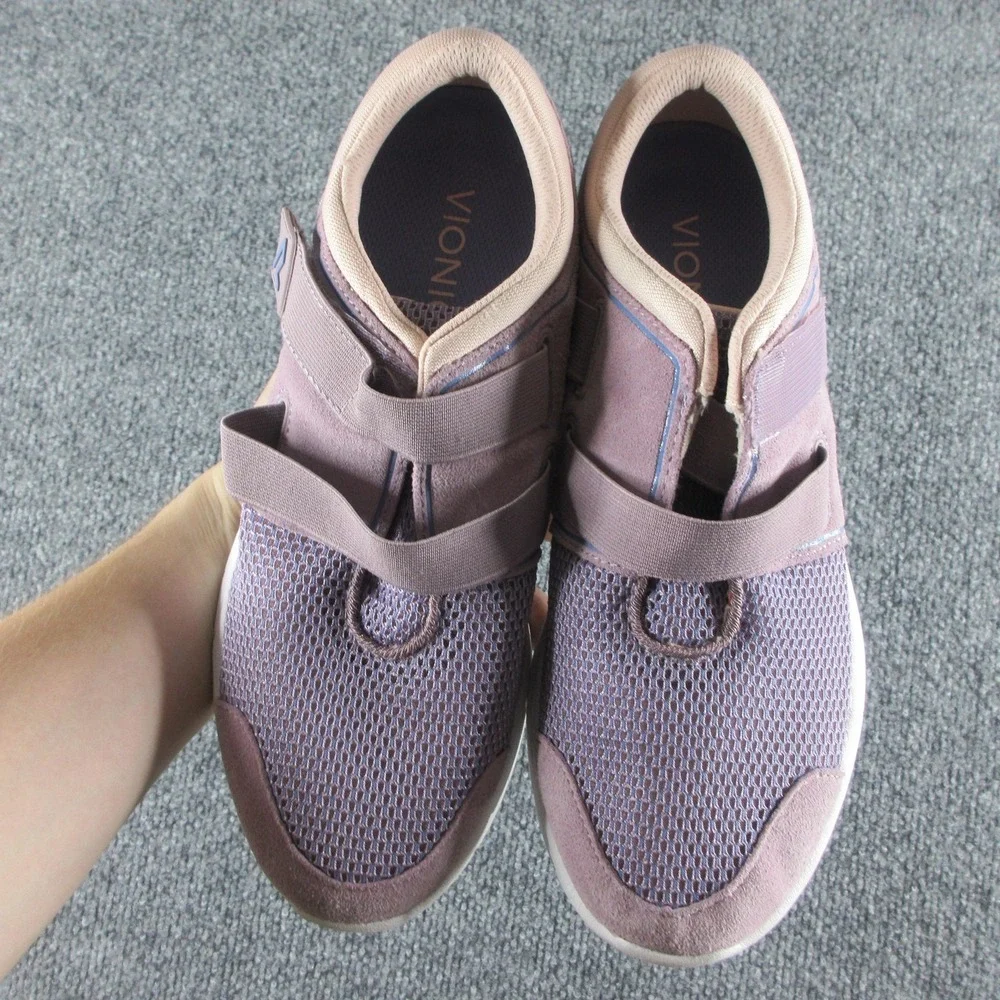 Vionic EMA Walking Shoes Womens Size 8.5 Purple Mesh Strap Comfort EMA/ASR1840